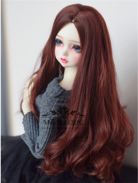 Custom Faux Mohair Long Wavy Wig – Big Waves for 1/3, 1/4, & Blythe Dolls