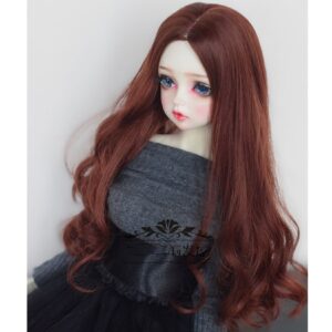 Custom Faux Mohair Long Wavy Wig – Big Waves for 1/3, 1/4, & Blythe Dolls