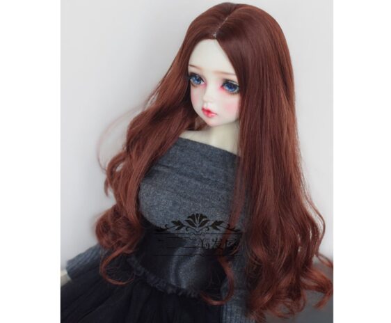 Custom Faux Mohair Long Wavy Wig – Big Waves for 1/3, 1/4, & Blythe Dolls