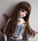 Custom-Made Long BJD Wig with Bangs – Perfect for 1/3, 1/4, and 1/6 Dolls