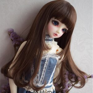 Perruca BJD llarga feta a mida amb bangs: perfecte per a 1/3, 1/4, i 1/6 Nines