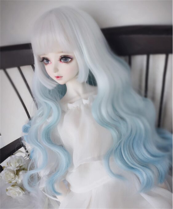 Custom Make 9-10" 8-9" 7-8" 6-7" BJD Wig Long Curly Gradient Hair For 1/3 1/4 1/6 MSD SD Mdd Doll Bjd Doll Curls