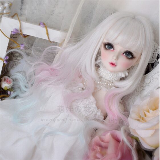 Custom Make 9-10" 8-9" 7-8" 6-7" BJD Wig Long Curly Gradient Hair For 1/3 1/4 1/6 MSD SD Mdd Doll Bjd Doll Curls