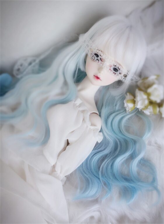 Custom Make 9-10" 8-9" 7-8" 6-7" BJD Wig Long Curly Gradient Hair For 1/3 1/4 1/6 MSD SD Mdd Doll Bjd Doll Curls