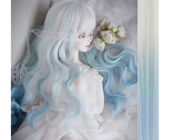 Custom Make 9-10" 8-9" 7-8" 6-7" BJD Wig Long Curly Gradient Hair For 1/3 1/4 1/6 MSD SD Mdd Doll Bjd Doll Curls