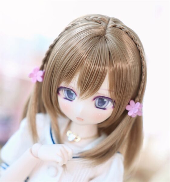 Customized Short BJD Wig with Braid for 1/6, 1/4, 1/3, 1/8 muñecas