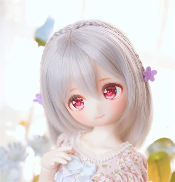 Customized Short BJD Wig with Braid for 1/6, 1/4, 1/3, 1/8 muñecas