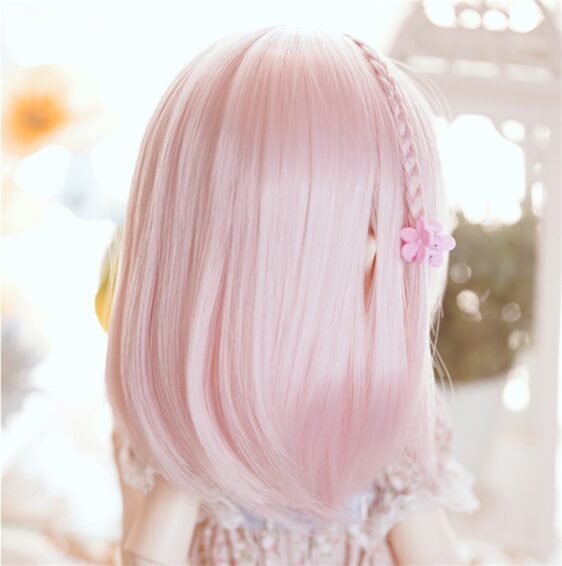 Customized Short BJD Wig with Braid for 1/6, 1/4, 1/3, 1/8 Bambole