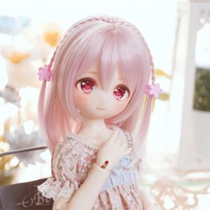 Customized Short BJD Wig with Braid for 1/6, 1/4, 1/3, 1/8 Muñecas