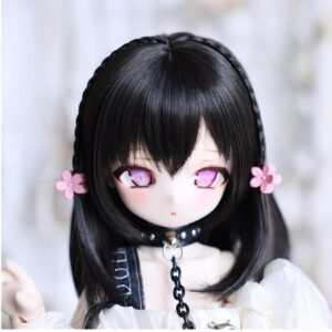 Customized Short BJD Wig with Braid for 1/6, 1/4, 1/3, 1/8 Dolls