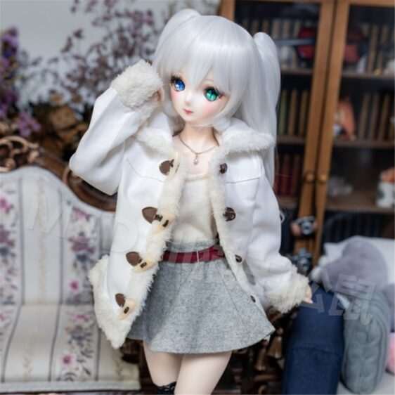 Double tail Long Doll Wig Doll Hair For Bjd MSD SD Doll