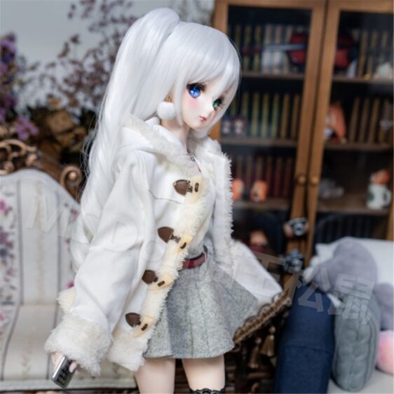 Double tail Long Doll Wig Doll Hair For Bjd MSD SD Doll