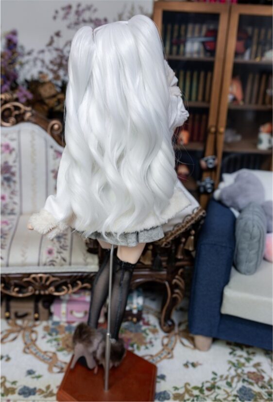 Double tail Long Doll Wig Doll Hair For Bjd MSD SD Doll