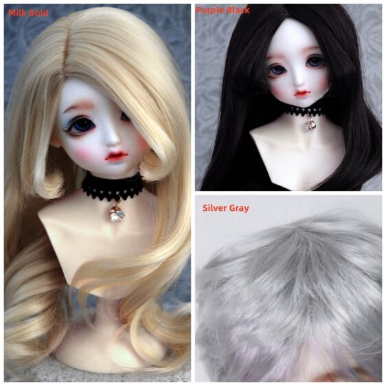 Fashion Doll Wig Bjd Wavy Wigs 1/3 1/4 1/6 BJD Wavy Wig for Dolls