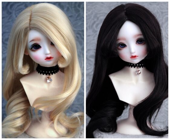 Fashion Doll Wig Bjd Wavy Wigs 1/3 1/4 1/6 BJD Wavy Wig for Dolls