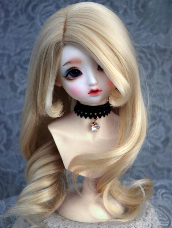 Fashion Doll Wig Bjd Wavy Wigs 1/3 1/4 1/6 BJD Wavy Wig for Dolls