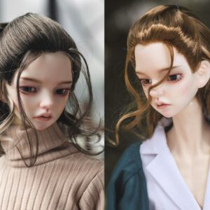 a comparison of a doll