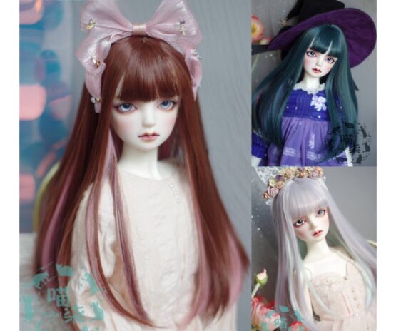 Girl Doll Wig 1/3 1/4 1/6 BJD Wig Long Straight Hair Wigs