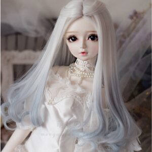 Gradient Long Curly BJD Wig – Fashion Hair for 1/3, 1/4, 1/6 Dolls