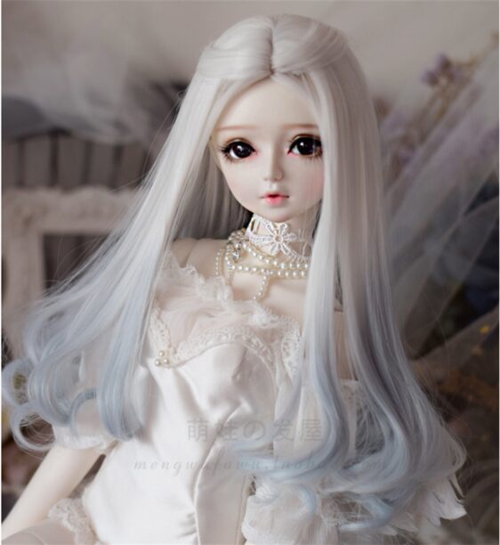 Gradient Long Curly BJD Wig – Fashion Hair for 1/3, 1/4, 1/6 Bambole