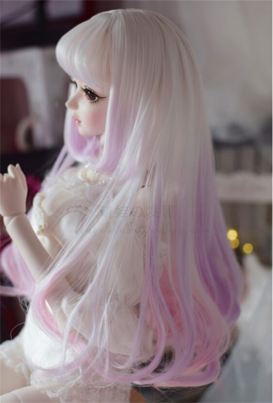 Gradient Long Wavy BJD Wig – Perfect for 1/3 SD, 1/4 MSD, and 1/6 YoSD Dolls