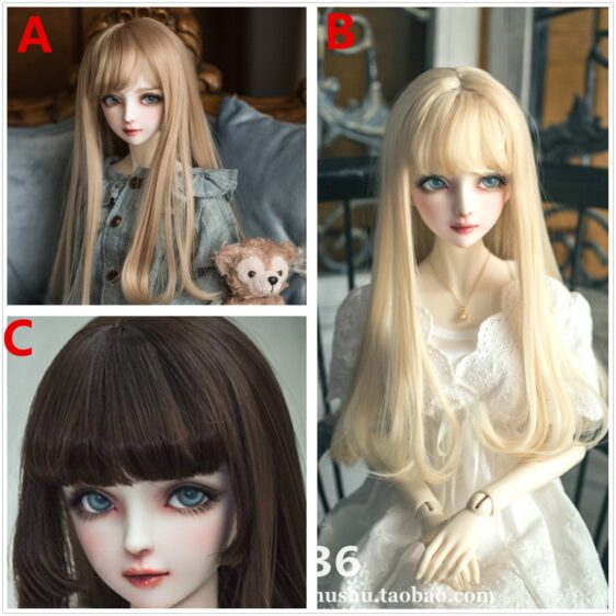 Hair Bjd long wig -1/6 1/3 1/4 Кукла BJD