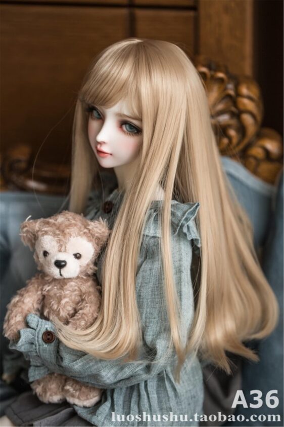 Hair Bjd long wig -1/6 1/3 1/4 Doll BJD