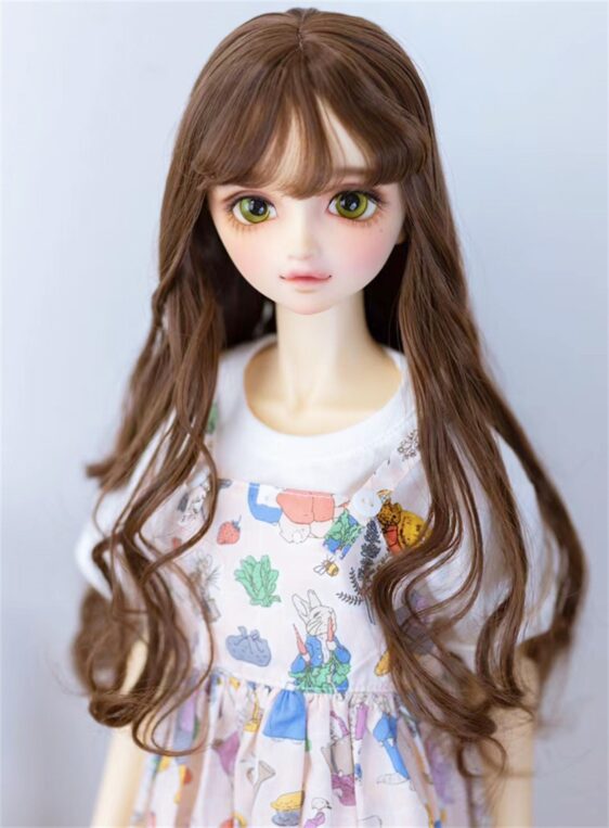 Curly BJD Wig for Dolls – Fashion Long Hair for 1/3 & 1/4 አሻንጉሊቶች - ምስል 6