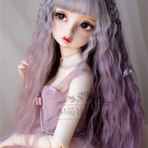 Imitation Mohair Braided BJD Wig - Long Wavy Gradient Color Doll Hair