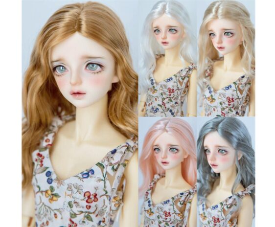 Long Curly BJD Wig for 1/3 & 1/4 Dolls