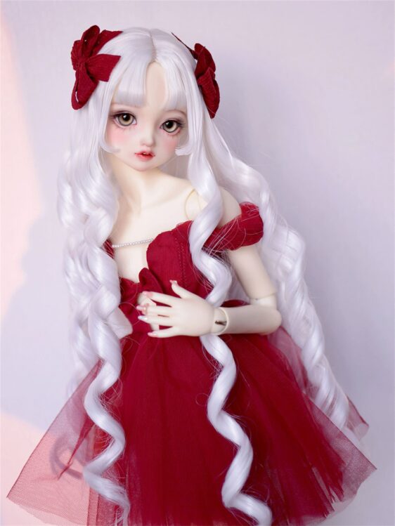 Long Curly BJD Wig for Dolls | 1/6, 1/4, 1/3 Sizes