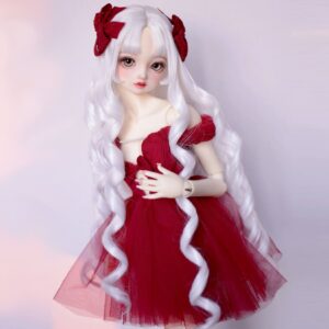 Long Curly BJD Wig for Dolls | 1/6, 1/4, 1/3 Sizes