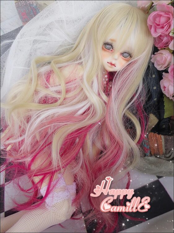 Long Curly BJD Wig – For SD, Smart Dolls, and More