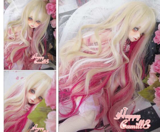 Long Curly BJD Wig – For SD, Smart Dolls, and More