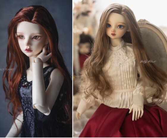 Long Curly BJD Wig – Styled Hair for SDGR, SD16, Smart Dolls