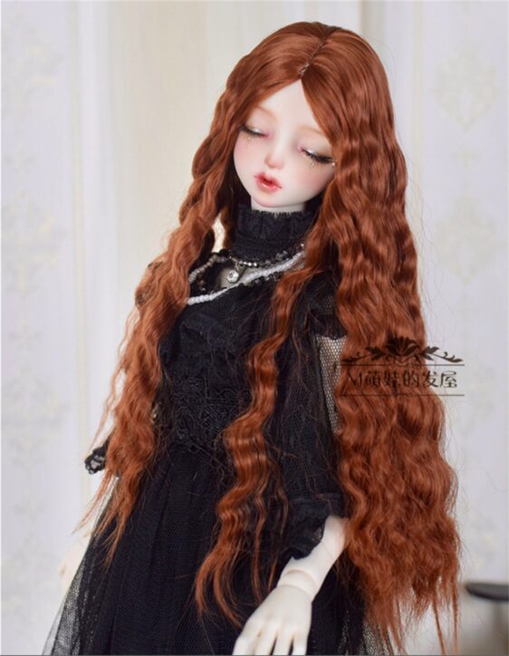 Long Curly Fashion BJD Wig - Elegant Doll Hair for 1/6, 1/4, 1/3 Dolls