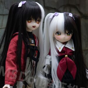 Long Doll Wig Straight Doll Hair Double tail For 1/4 Bjd MSD SD Doll