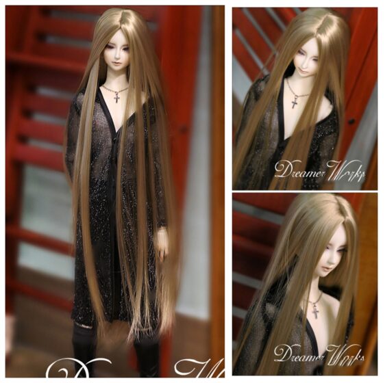 Long Straight BJD Wig – Cosplay, Lolita & Fashion Hair for 1/3 & 1/4 Dolls