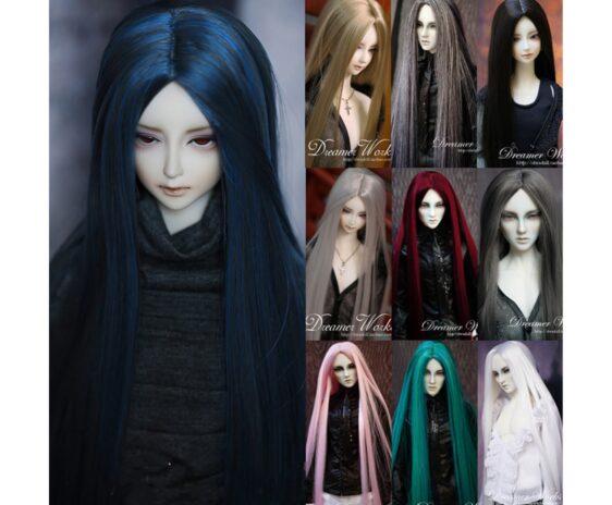 Long Straight BJD Wig – Cosplay, Lolita & Fashion Hair for 1/3 & 1/4 Dolls