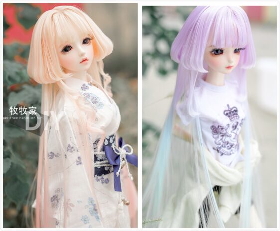 Mix Color BJD Wig for 1/4, 1/3 MSD Dolls