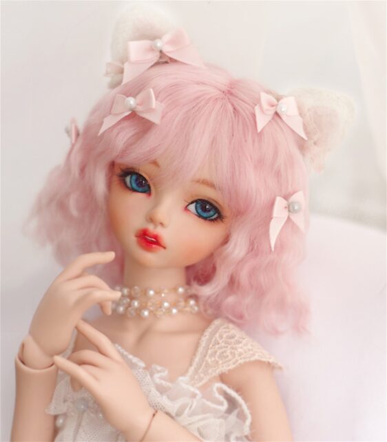 Mohair BJD Doll Wig – Short Curly Wavy Hair for 1/3, 1/4, 1/6, 1/8 Dolls