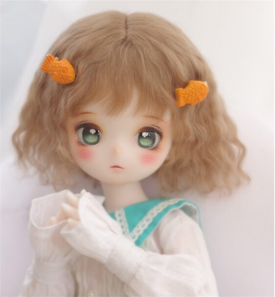 Mohair BJD Doll Wig – Short Curly Wavy Hair for 1/3, 1/4, 1/6, 1/8 Dolls