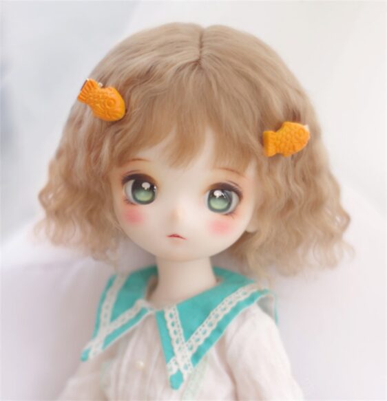 Mohair BJD Doll Wig – Short Curly Wavy Hair for 1/3, 1/4, 1/6, 1/8 Dolls