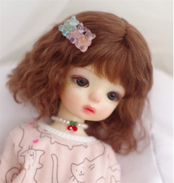 Mohair BJD Doll Wig – Short Curly Wavy Hair for 1/3, 1/4, 1/6, 1/8 Dolls