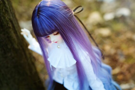 Multi-color Long Bjd Wig Wavy