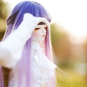 Multi-color Long Bjd Wig Wavy