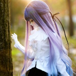 Multi-color Long Bjd Wig Wavy