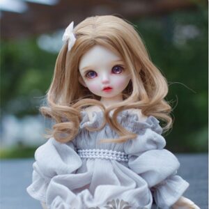 Multiple Color BJD Short Curly Wig – Big Wavy Style for 1/3, 1/4, & 1/6 ตุ๊กตา