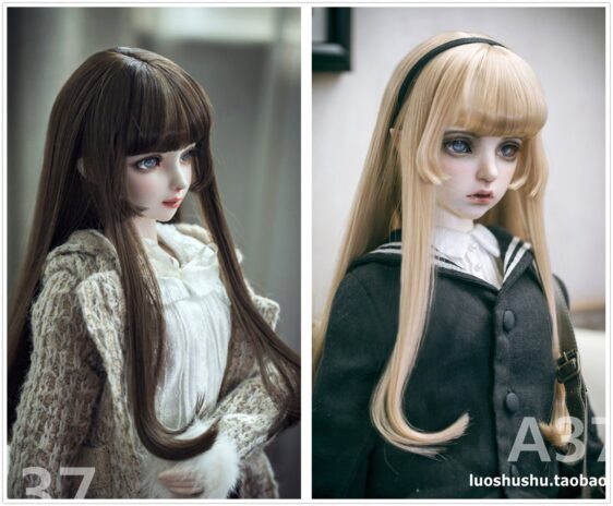 Princess long Doll Wig Hair - 1/3 1/4 1/6 Bjd Wig