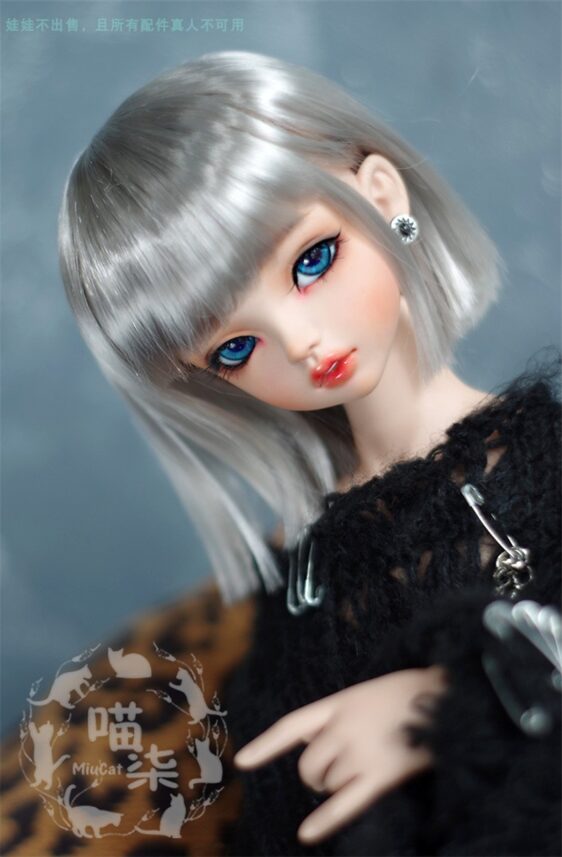 Short BJD Doll Wig – Stylish Hair for 1/3, 1/4, 1/6, and 1/8 Dolls